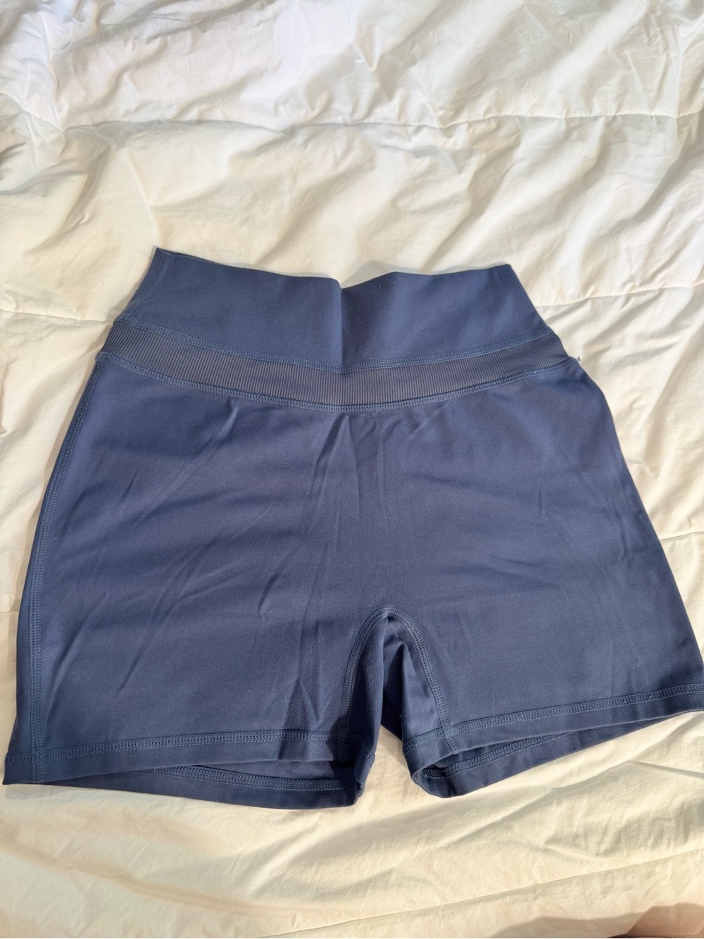 Alphalete Midnight Navy High-Rise Bike Shorts